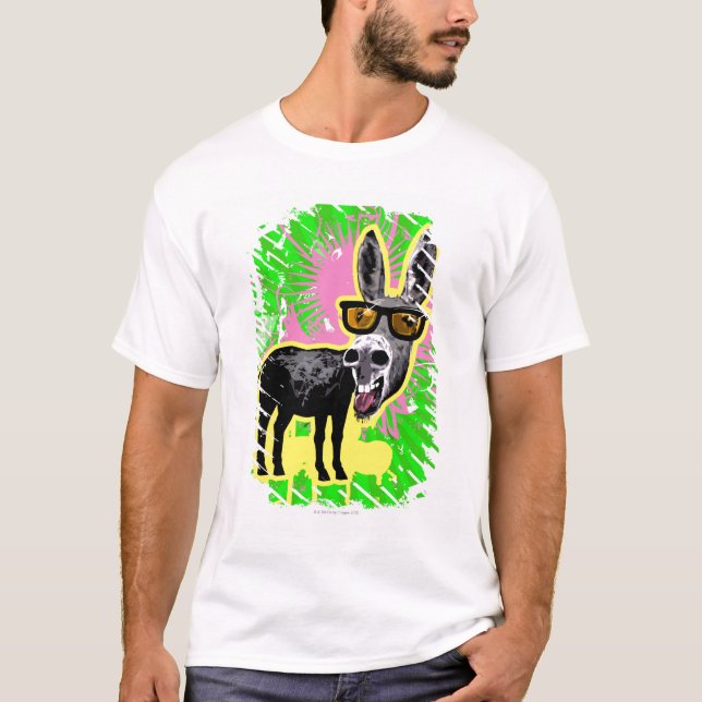 Donkey Wearing Sunglasses T-Shirt (Front)
