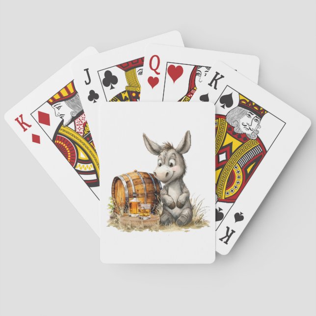Donkey With Bourbon Playing Cards (Back)
