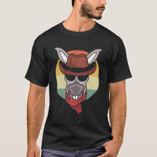 Donkey With Cowboy Hat Farm Worker T-Shirt