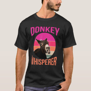 Donkey With Quote Donkeys Make Me Smile 7 T-Shirt