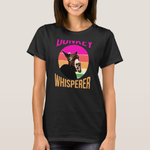 Donkey With Quote Donkeys Make Me Smile T-Shirt