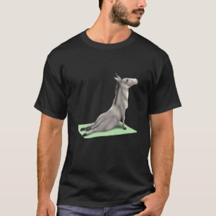Donkey Yoga Pose Meditation Zen Workout Exercise F T-Shirt