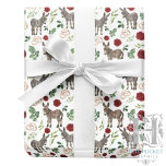 Donkeys and Red Roses Wedding Wrapping Paper<br><div class="desc">Donkeys and Red Roses Wedding Wrapping Paper. Paper Colour is White. Available in multiple colours,  sizes and two finishes. www.hotpocketgraphics.com</div>