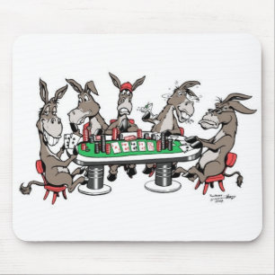 DONKEYS PLAY'IN POKER MOUSE MAT