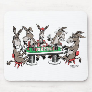 DONKEYS PLAY'IN POKER MOUSE MAT