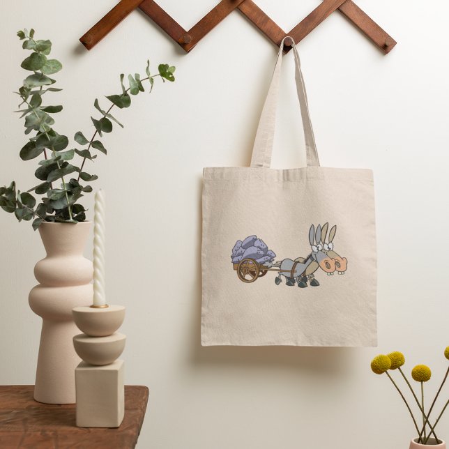 Donkies Pulling A Cart Tote Bag (Creator Uploaded)