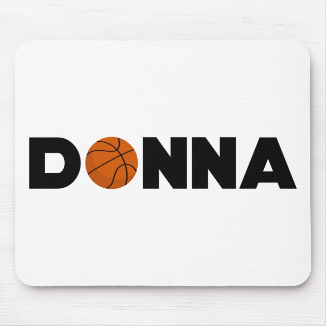 Donna Basketball Mouse Mat (Front)