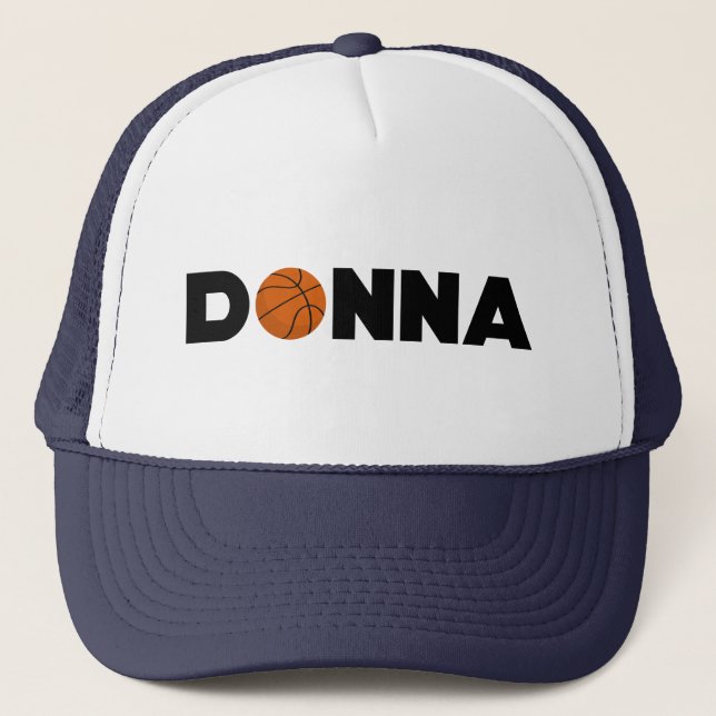 Donna Basketball Trucker Hat (Front)