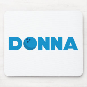 Donna bowling mouse mat