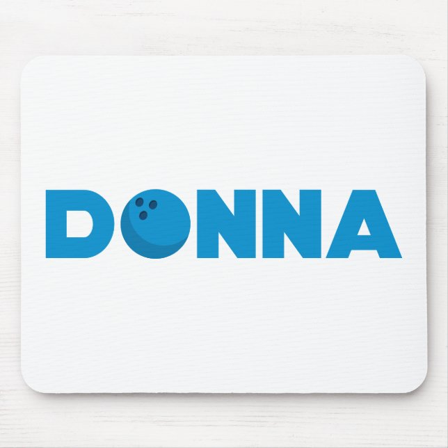 Donna bowling mouse mat (Front)