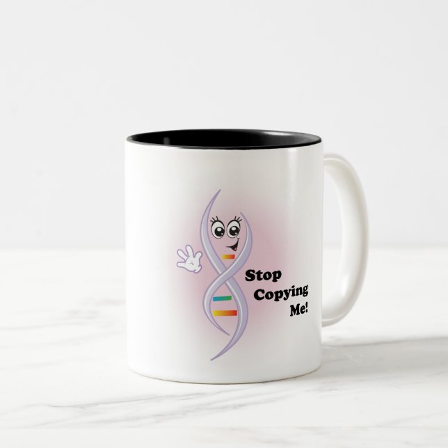 Donna DNA "Stop Copying Me!" Coffee Mug (Front Right)