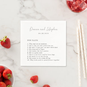 Donna Modern Wedding Napkin