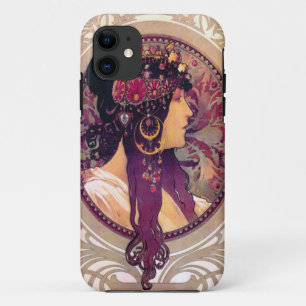 Donna Orechini by Alphonse Mucha iPhone 11 Case