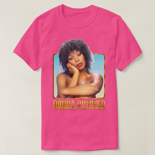 Donna Summer Retro 70s Fan Art Design T-Shirt (Design Front)