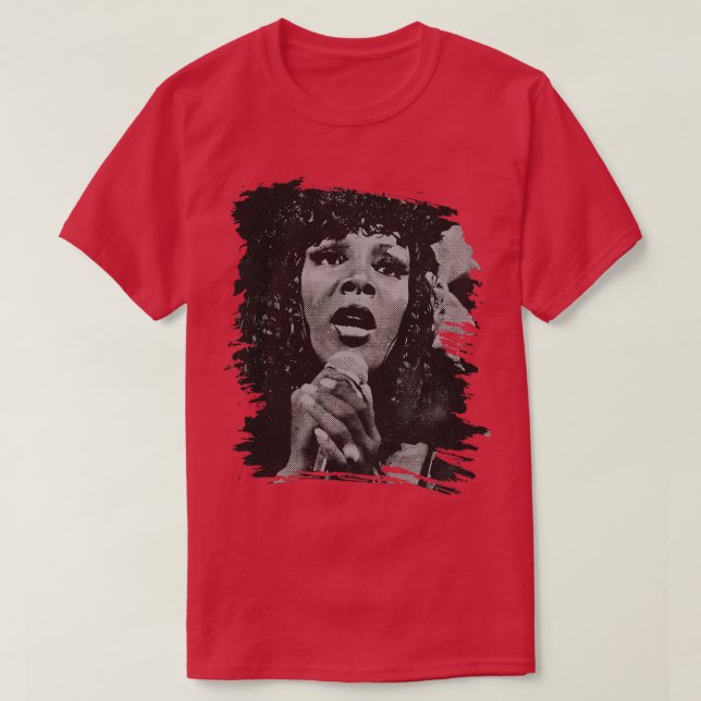 Donna Summer Retro Poster T-Shirt (Design Front)