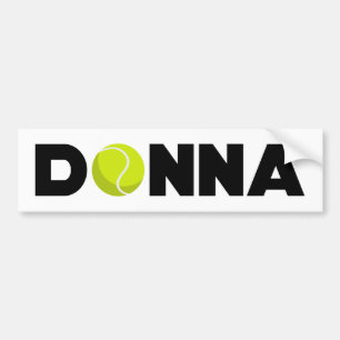 Donna Tennis Bumper Sticker