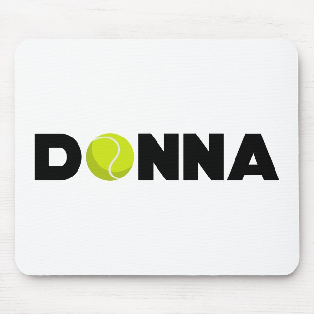 Donna Tennis Mouse Mat (Front)