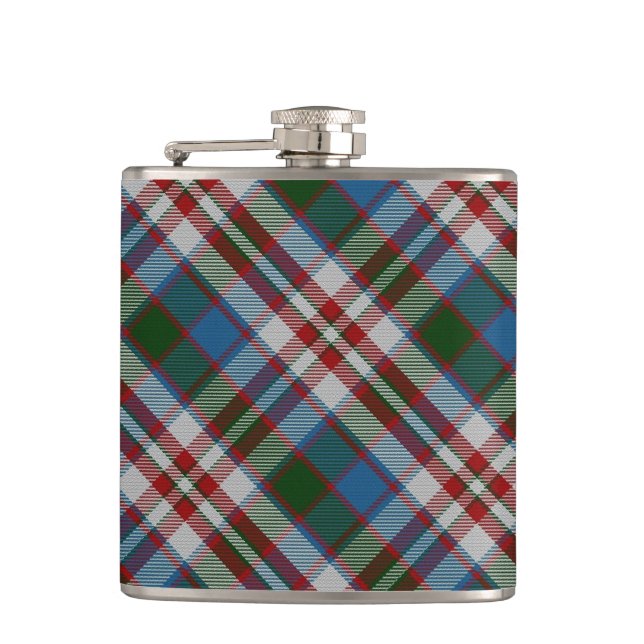 Donnachaidh (Robertson) Dress Hunting tartan Hip Flask (Front)