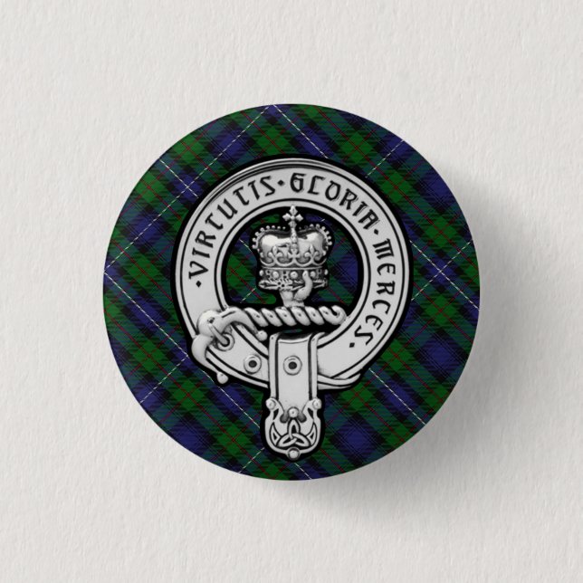 Donnachaidh (Robertson) Hunting tartan Crest Badge (Front)