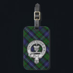 Donnachaidh (Robertson) Hunting tartan, Crest Luggage Tag<br><div class="desc">Donnachaidh (Robertson) Hunting tartan,  with Crest</div>