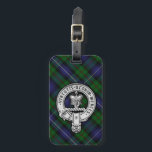 Donnachaidh (Robertson) Hunting tartan, Crest Luggage Tag<br><div class="desc">Donnachaidh (Robertson) Hunting tartan,  with Crest</div>