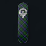 Donnachaidh (Robertson) Hunting tartan Crest Skateboard<br><div class="desc">Donnachaidh (Robertson) Hunting tartan,  with Crest</div>