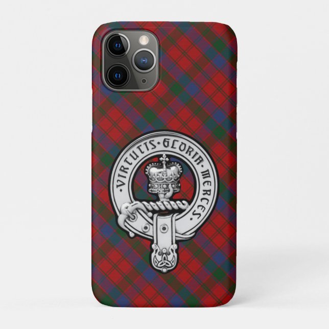 Donnachaidh (Robertson) Red tartan Crest Case-Mate iPhone Case (Back)