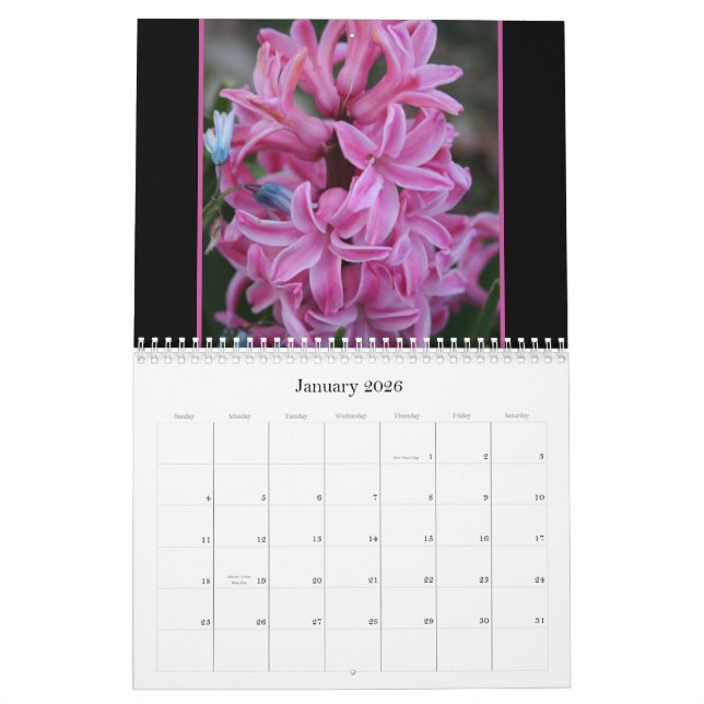 Donna's Flower Garden Calendar (Jan 2026)