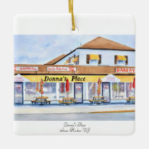 Donna's Place Ceramic Christmas Ornament