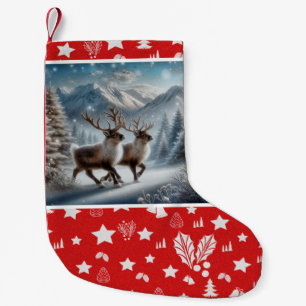 Donner and Blitzen Christmas Stocking