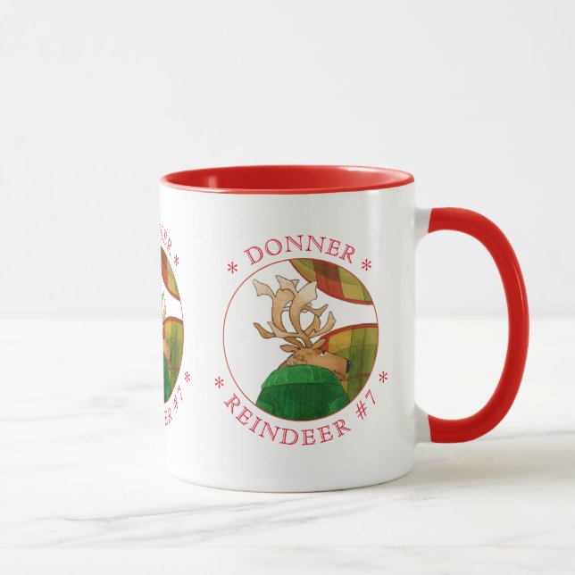 DONNER REINDEER Red Combo Mug (Right)