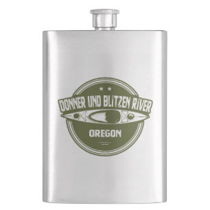 Donner und Blitzen River Oregon Kayaking Hip Flask