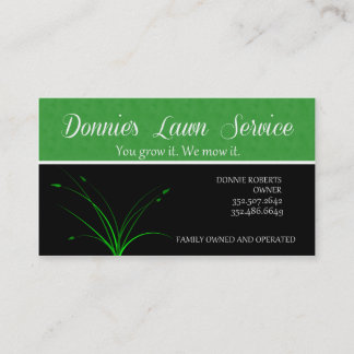 Donnie's Lawn Service Business Card