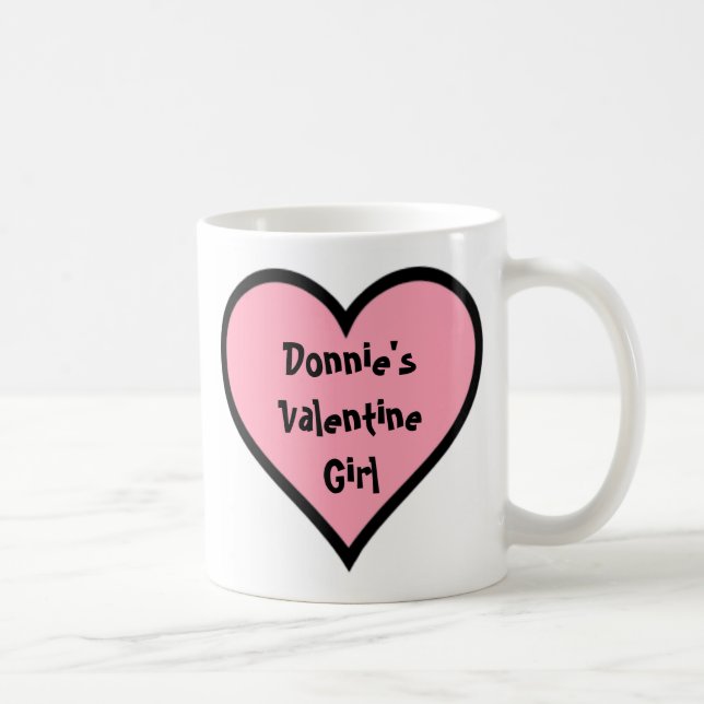 Donnie's Valentine Girl Coffee Mug (Right)