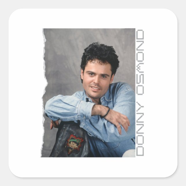 Donny osmond square sticker (Front)