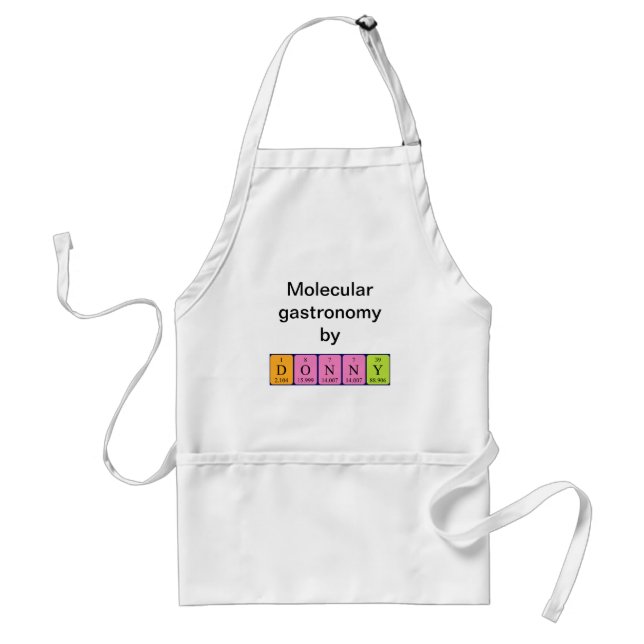 Donny periodic table name apron (Front)
