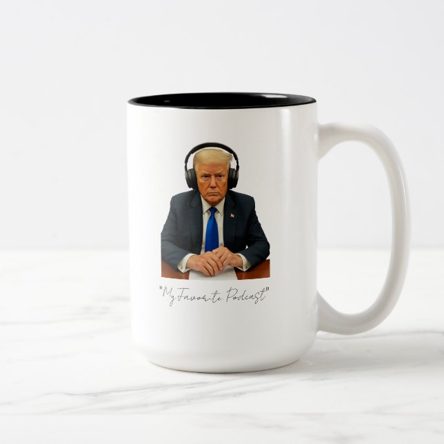 Donny's Favourite Podcast Two-Tone Coffee Mug (Right)
