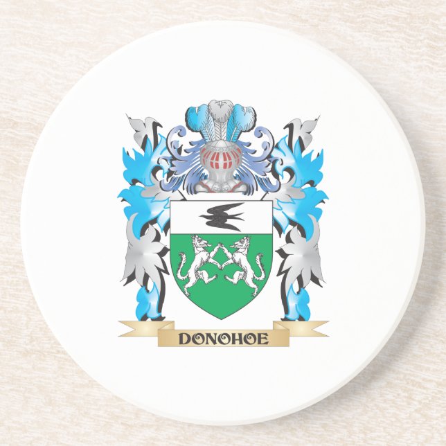 Donohoe Coat of Arms - Family Crest Coaster (Front)