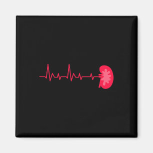 Donor - Ekg Heartbeat Kidney Disease Awareness  Magnet
