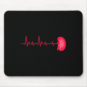 Donor - Ekg Heartbeat Kidney Disease Awareness  Mouse Mat