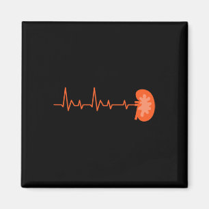Donor - Ekg Heartbeat Organ Kidney Disease Awarene Magnet