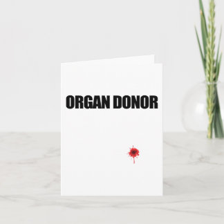 Donor Fun Bloody Wound Kidney Transplant Meme  Card