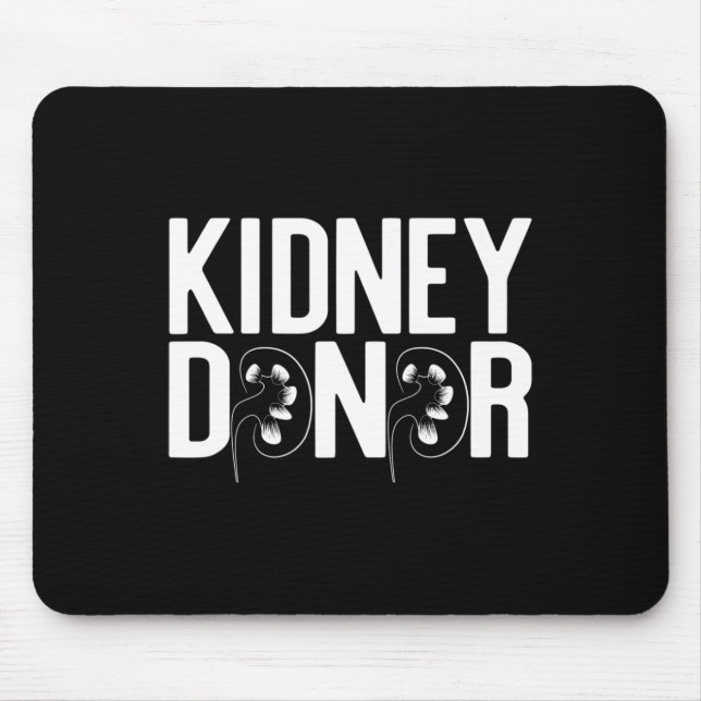 Donor Spelled With Kidneys Organ Disease Meme  Mouse Mat (Front)