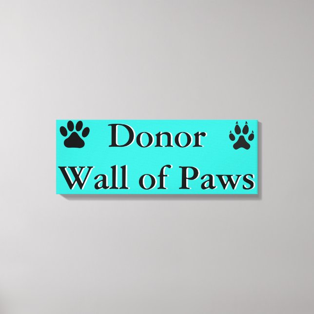 Donor Wall of Paws Canvas (Front)
