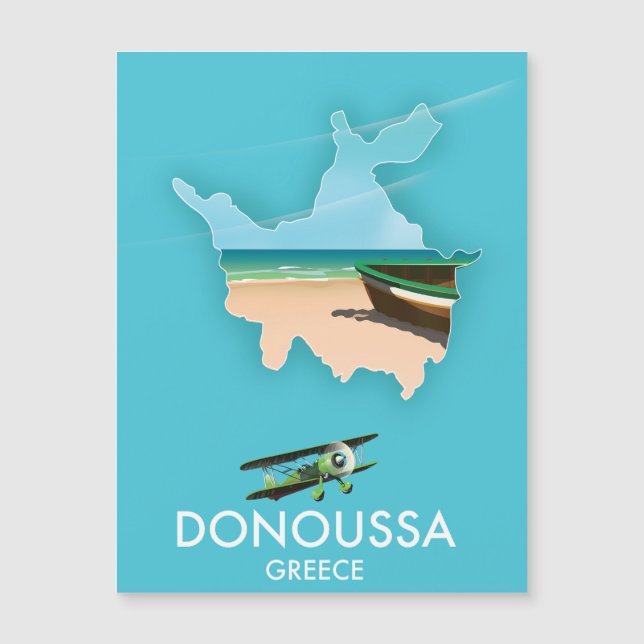 Donoussa Greece travel map (Front)