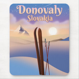 Donovaly Slovakia Ski poster. Mouse Mat