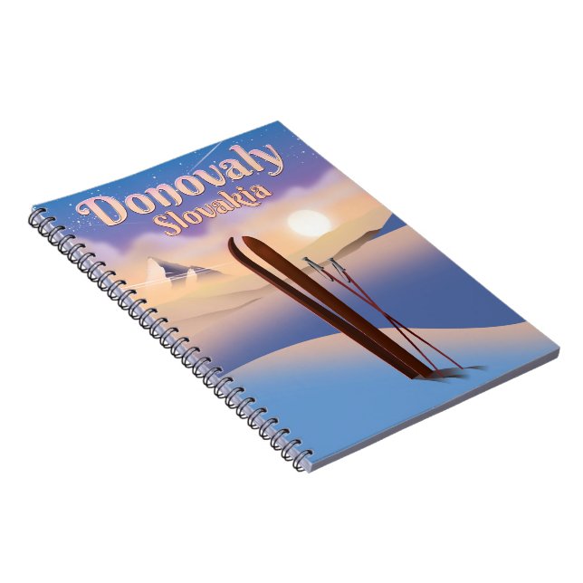 Donovaly Slovakia Ski poster. Notebook (Right Side)