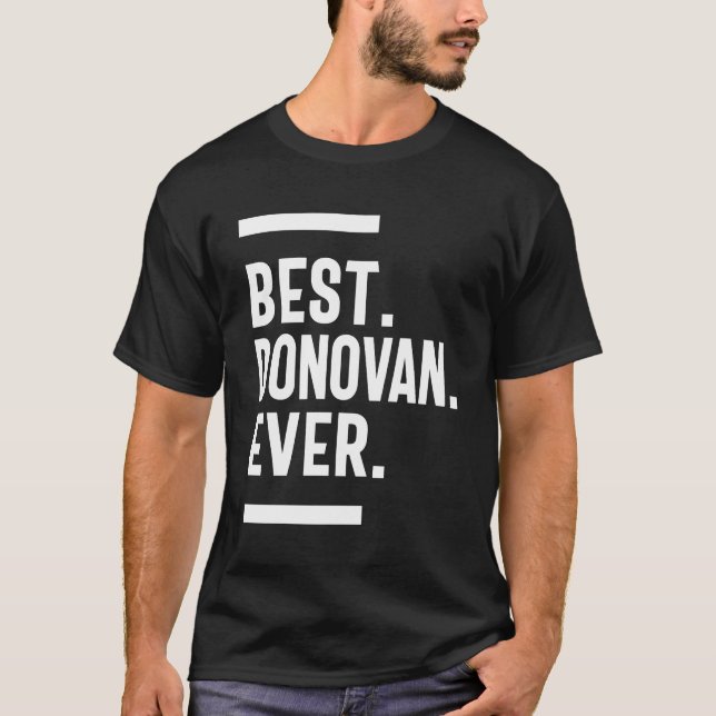 Donovan Personalised Name Birthday Gift T-Shirt (Front)