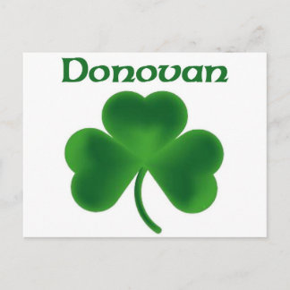 Donovan Shamrock Postcard