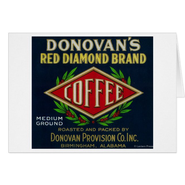 Donovan's Coffee LabelBirmingham, AL (Front Horizontal)